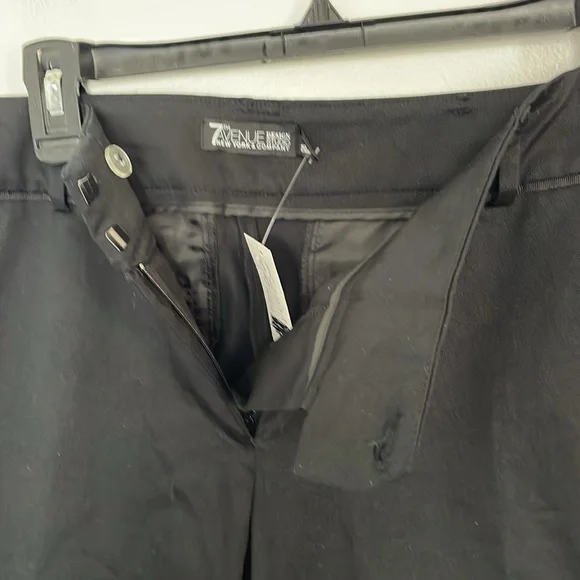 NWT New York & Company 7th Avenue Design Studio Black Cropped Dress Pants Size12 - Picture 3 of 9
